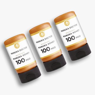 100 MGO Squeezy Manuka Honig 300g - 3er-Pack