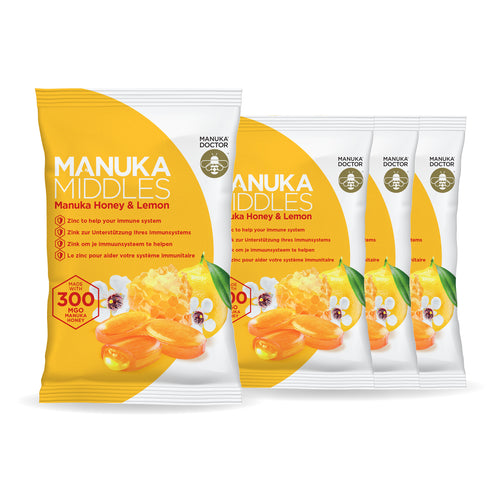 4 x Manuka Honig Lutschbonbons - MHD 28.02.2026